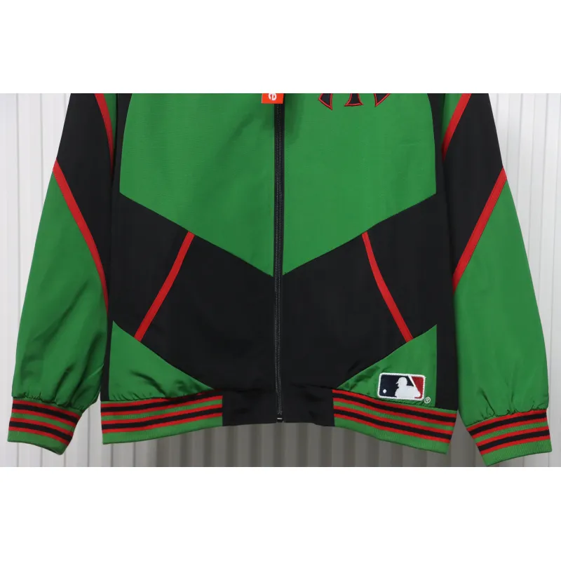 MLB x Supreme Color-Block Jacket Green