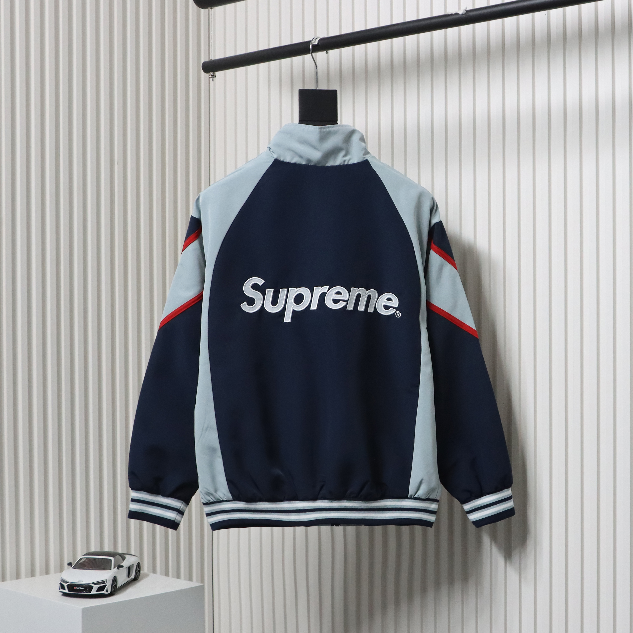 MLB x Supreme Color-Block Jacket Blue