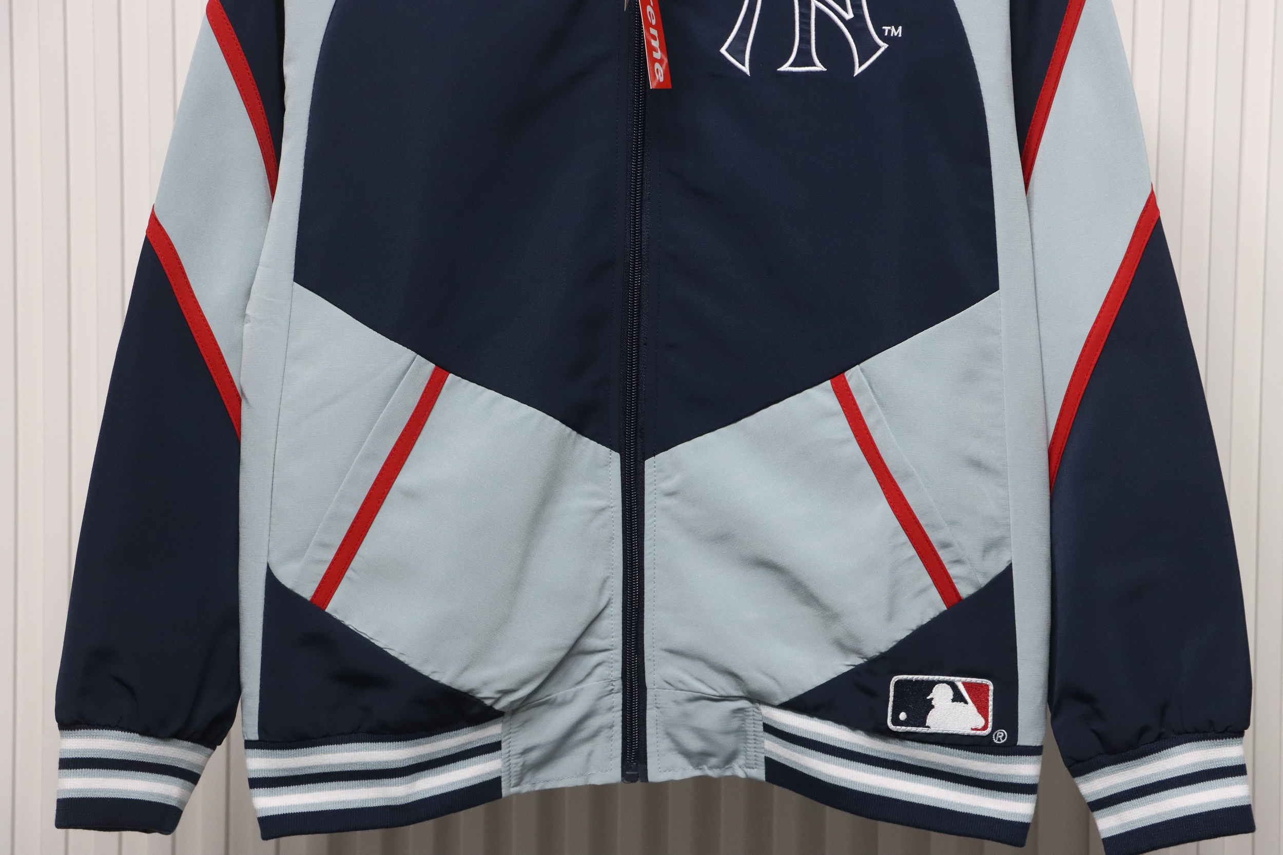 MLB x Supreme Color-Block Jacket Blue