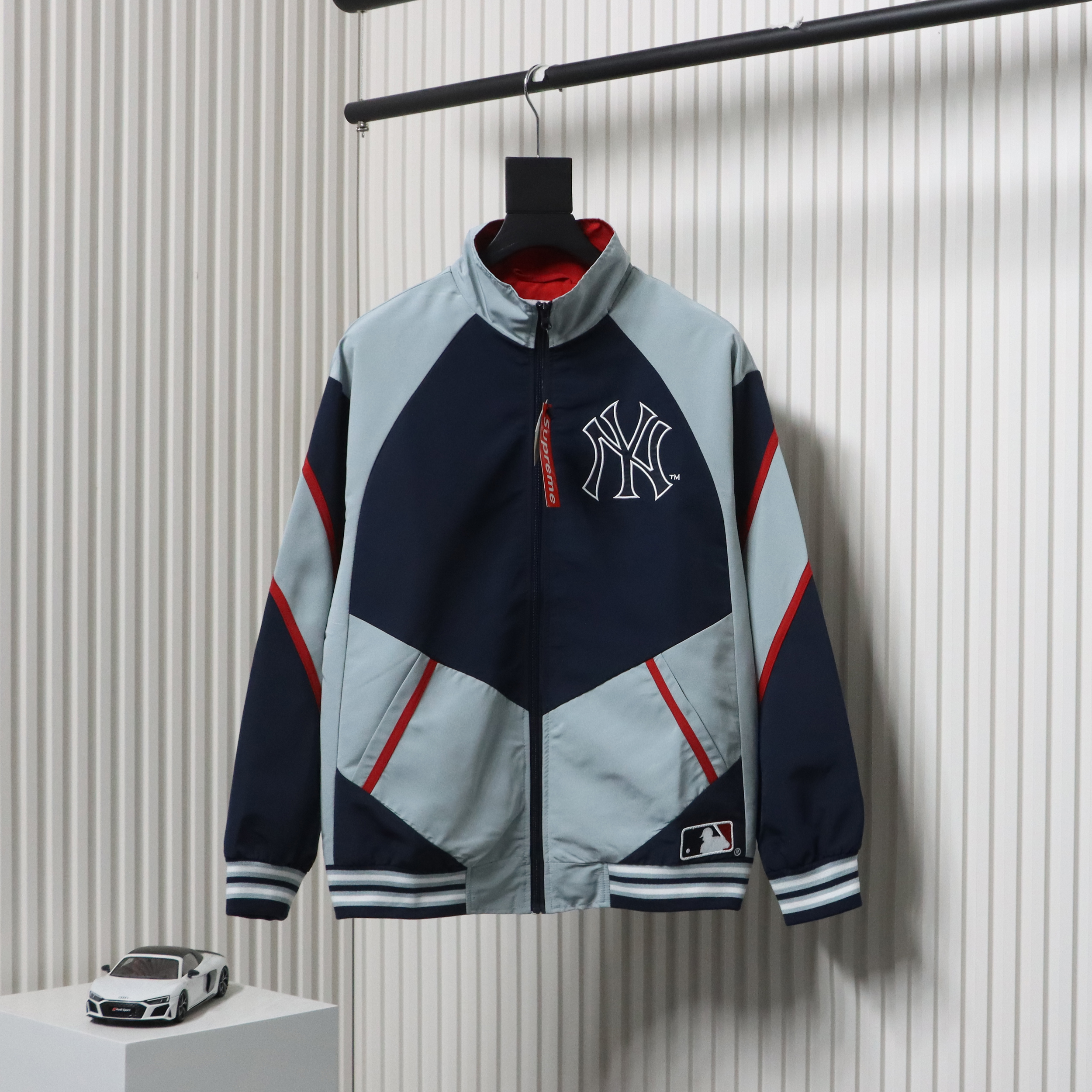 MLB x Supreme Color-Block Jacket Blue