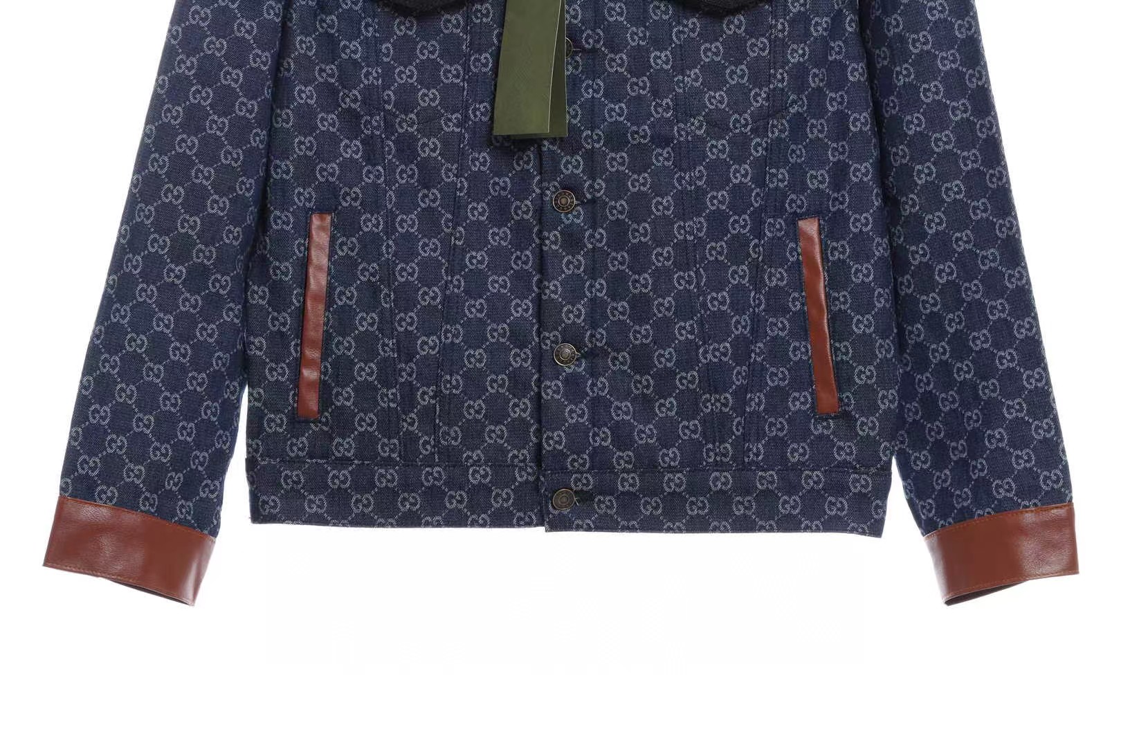 (Sale) Gucci Classic All-Over Logo Denim Jacket