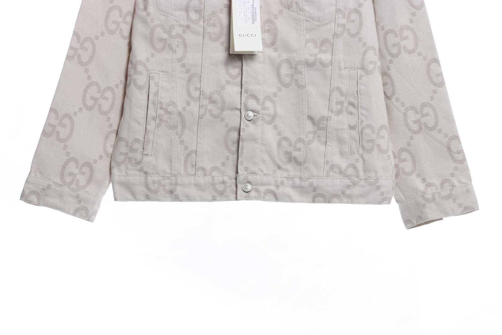 (Sale) Gucci Double G Pattern Denim Jacket