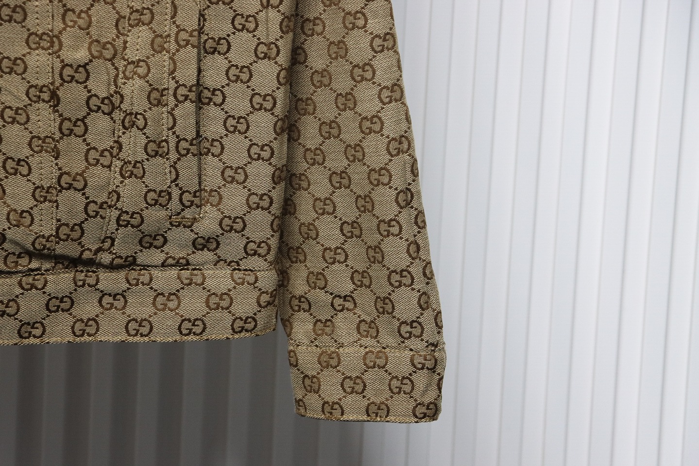 Gucci 22FW GG Printed Double-Faced Denim Jacket