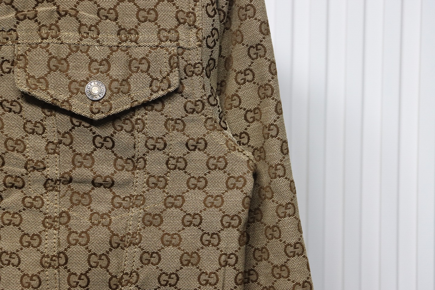 Gucci 22FW GG Printed Double-Faced Denim Jacket