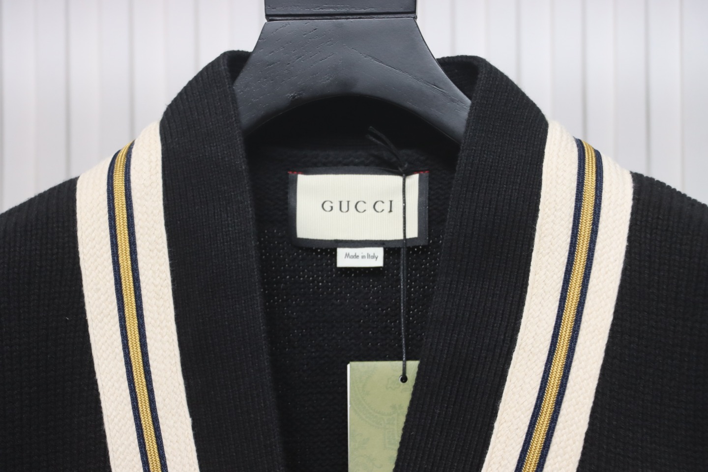 Gucci 22ss Bee Knit Cardigan Jacket Black
