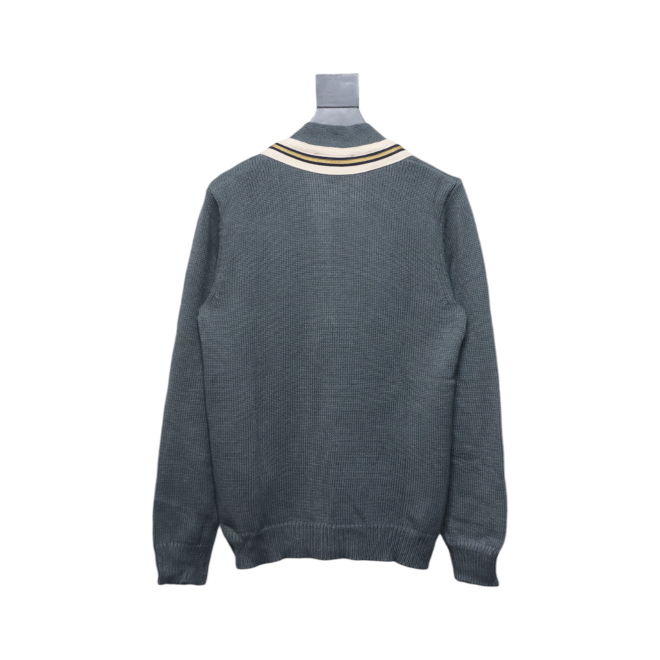 Gucci 22ss Bee Knit Cardigan Jacket Grey