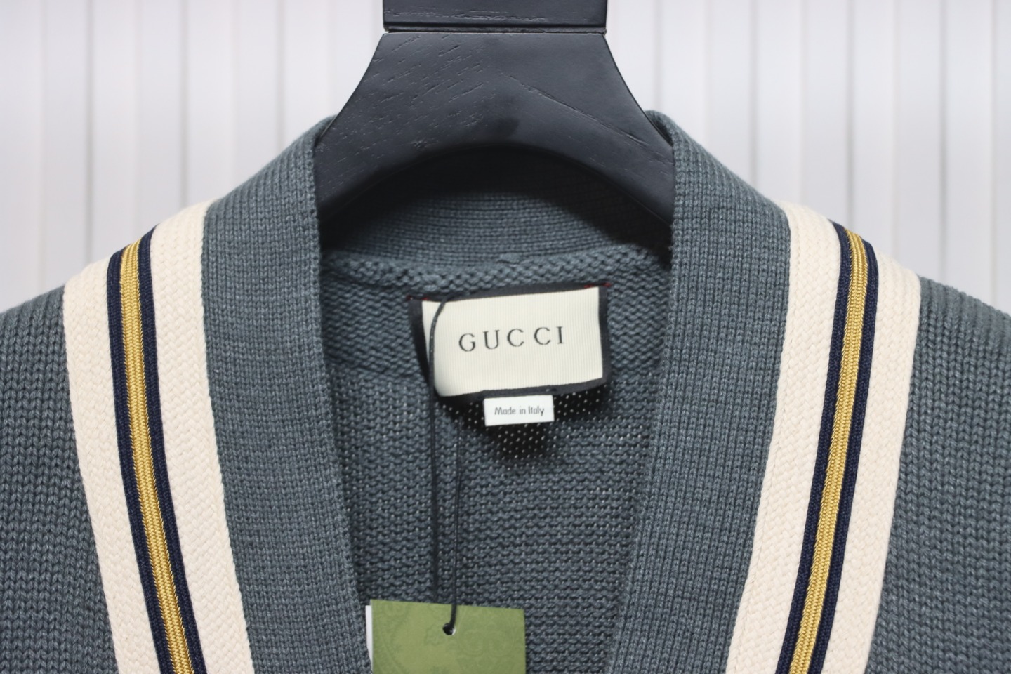 Gucci 22ss Bee Knit Cardigan Jacket Grey