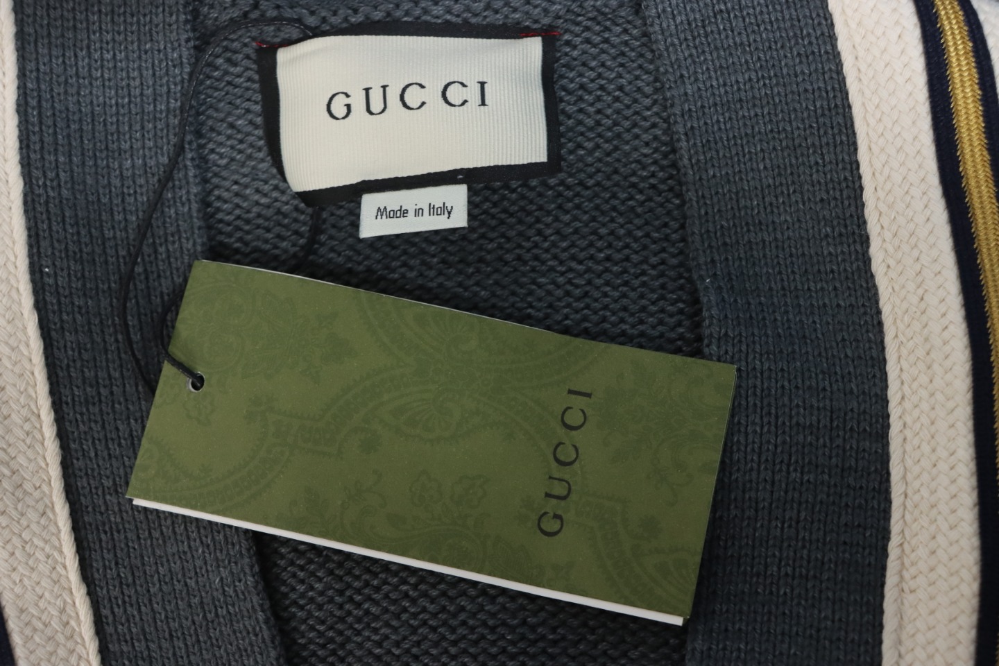 Gucci 22ss Bee Knit Cardigan Jacket Grey