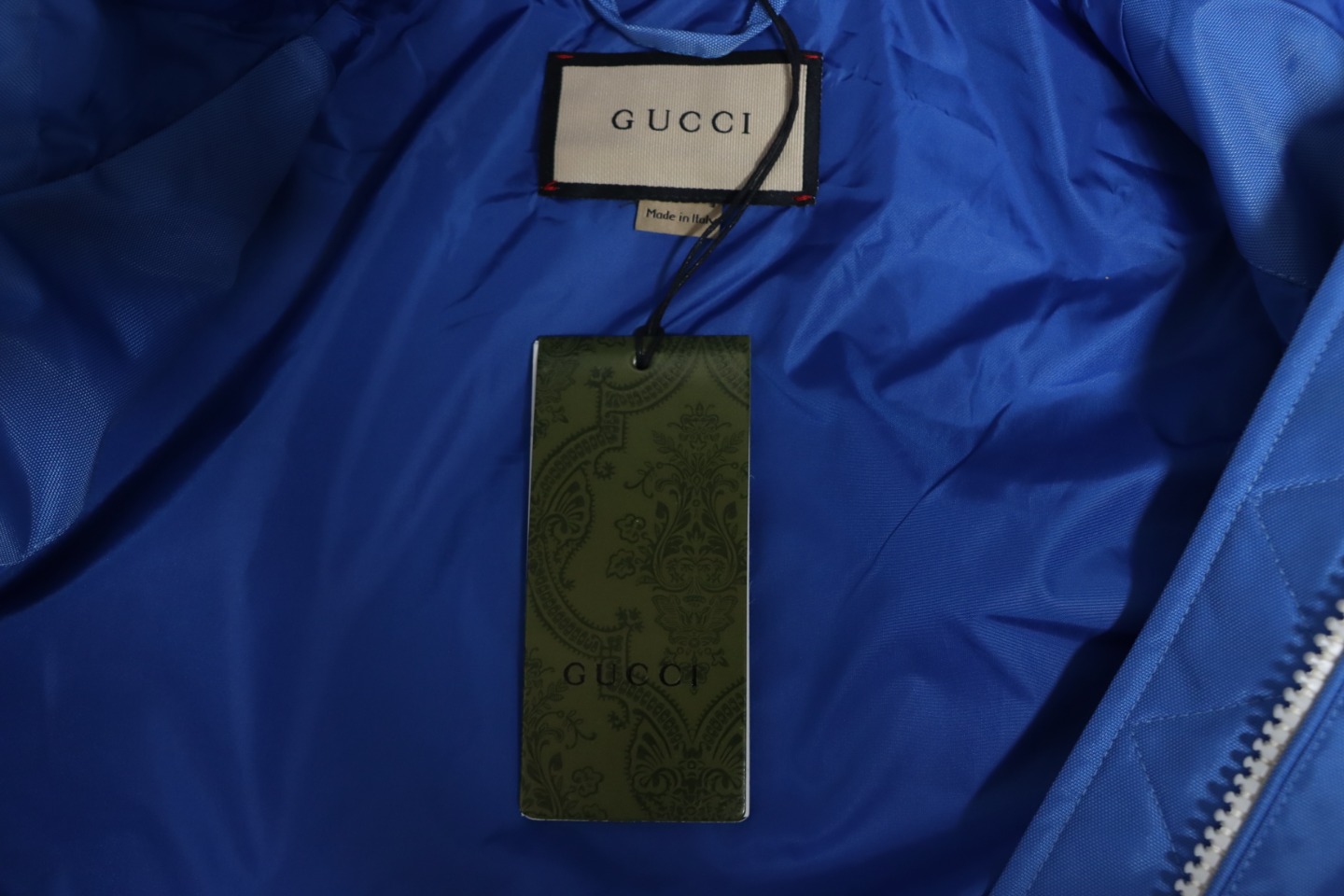 Gucci 24Fw 1921G Lettering Nylon Hooded Jacket