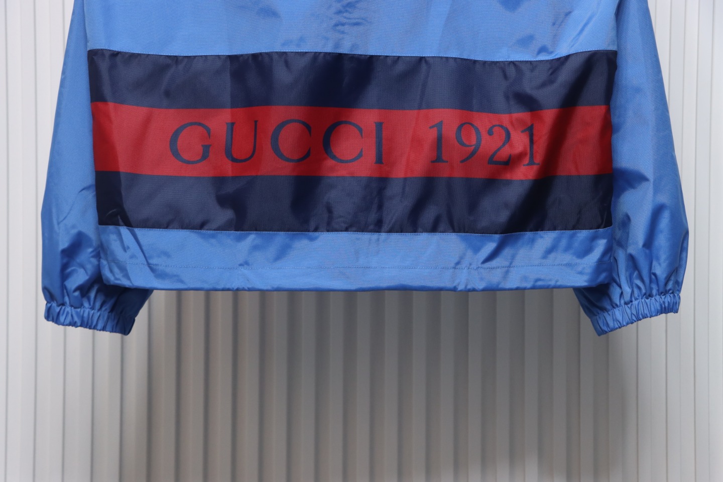 Gucci 24Fw 1921G Lettering Nylon Hooded Jacket