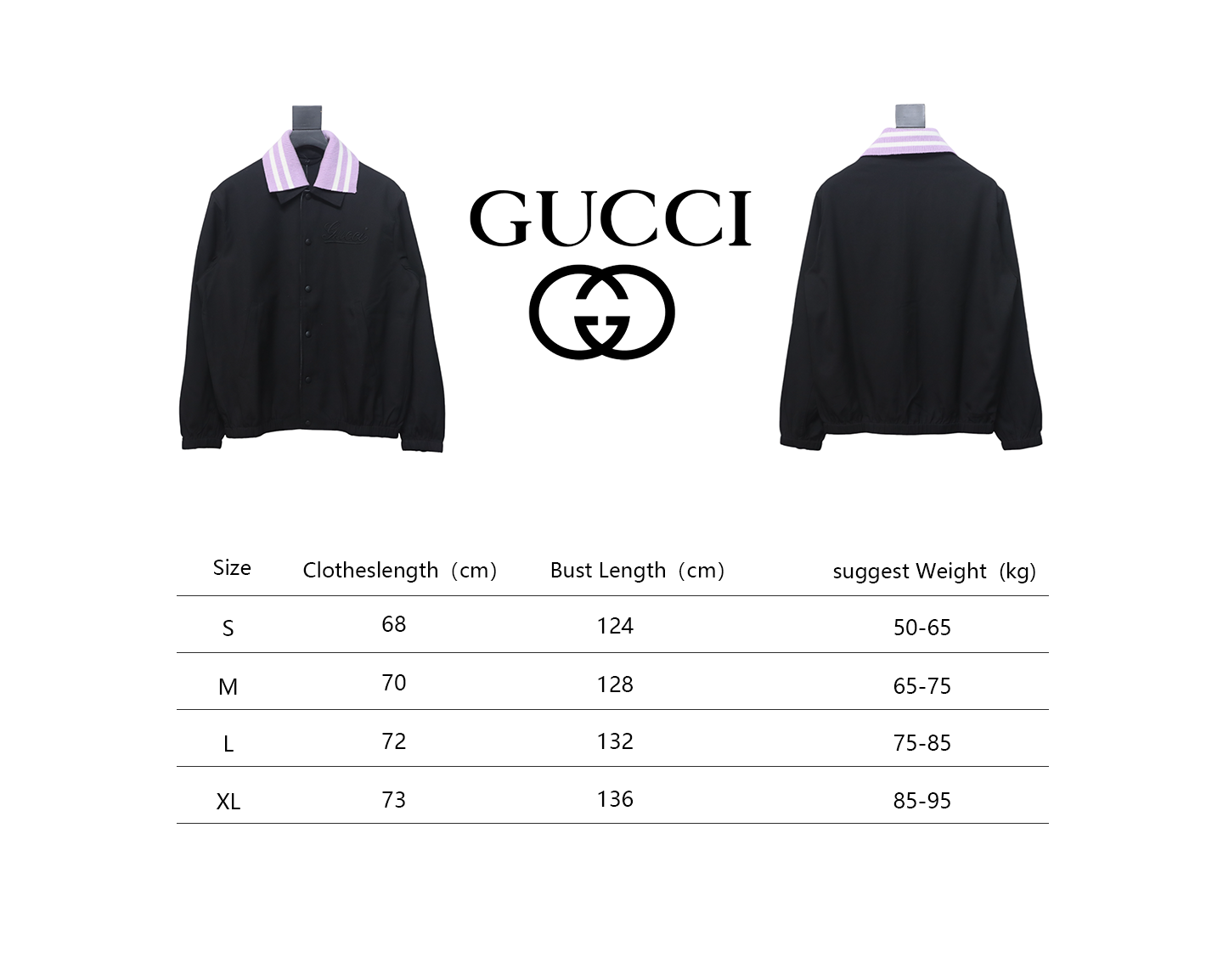 Gucci 24FW Double Collar Detachable Jacket