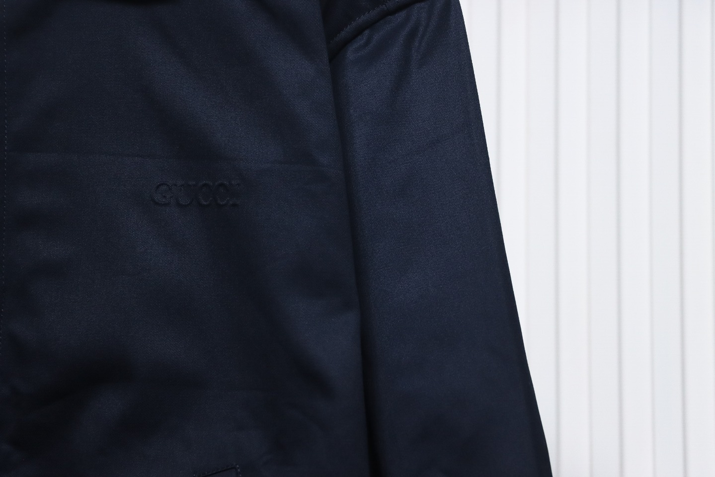 Gucci 24Fw Double G Jacquard Lined Jacket Dark Blue