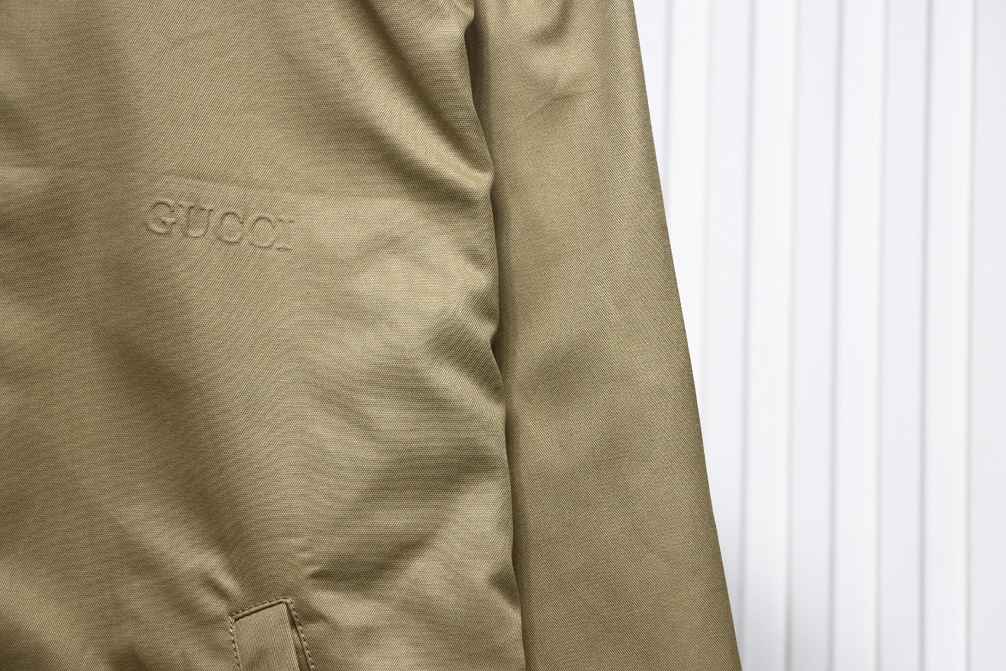 Gucci 24Fw Double G Jacquard Lined Jacket Dark Khaki