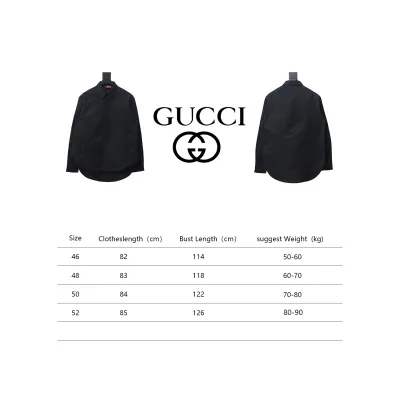 Gucci 24Fw Double G Jacquard Pocket Shirt Jacket Black 02