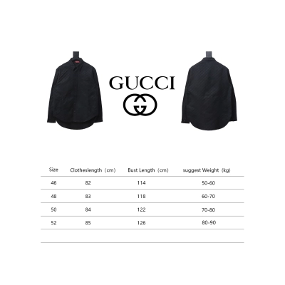 Gucci 24Fw Double G Jacquard Pocket Shirt Jacket Black 02