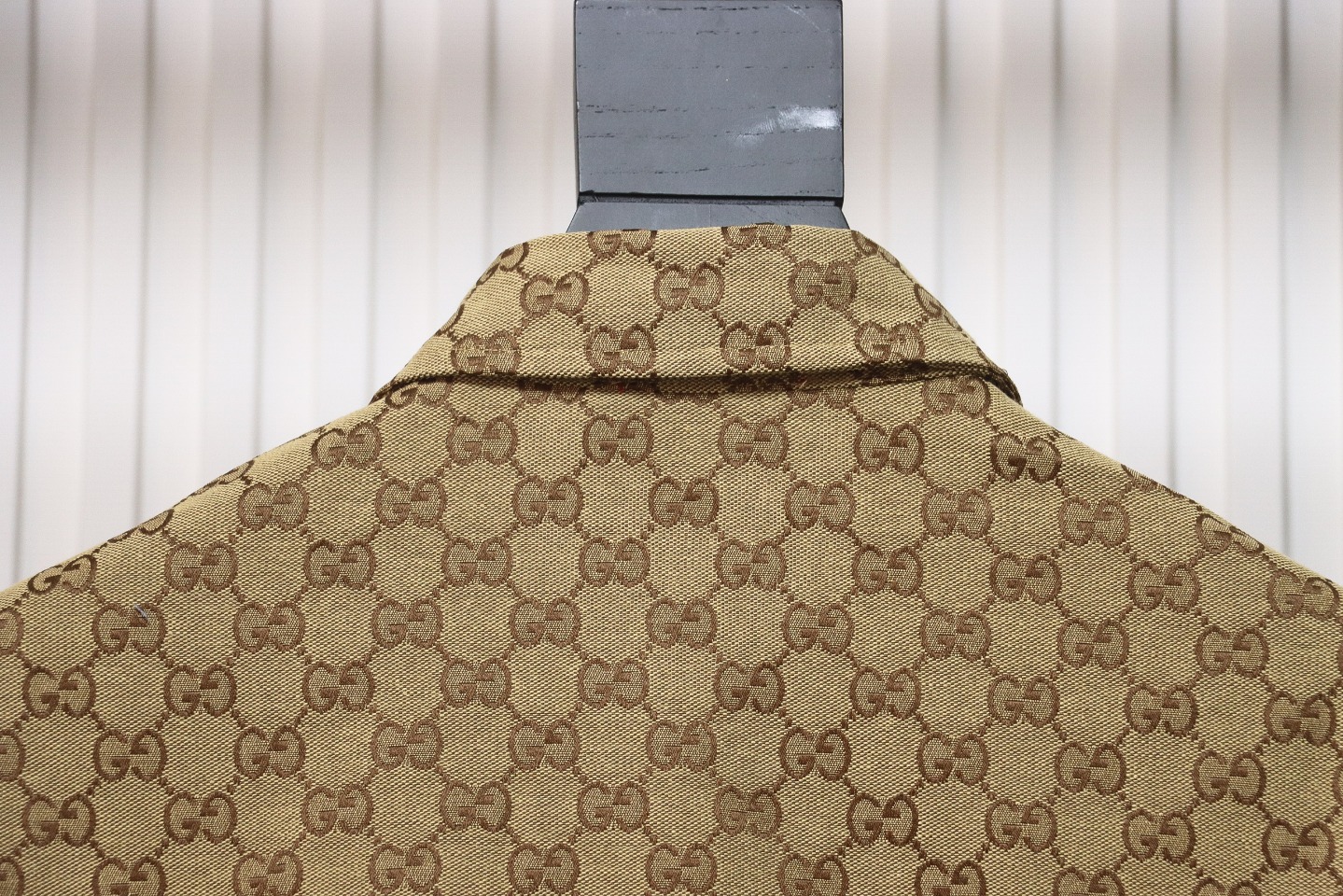 Gucci 24Fw Double G Jacquard Pocket Shirt Jacket Brown