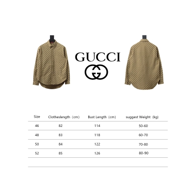 Gucci 24Fw Double G Jacquard Pocket Shirt Jacket Brown 02