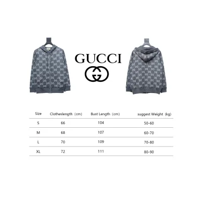 Gucci 24Fw Double G Jacquard Reversible Hooded Jacket 02