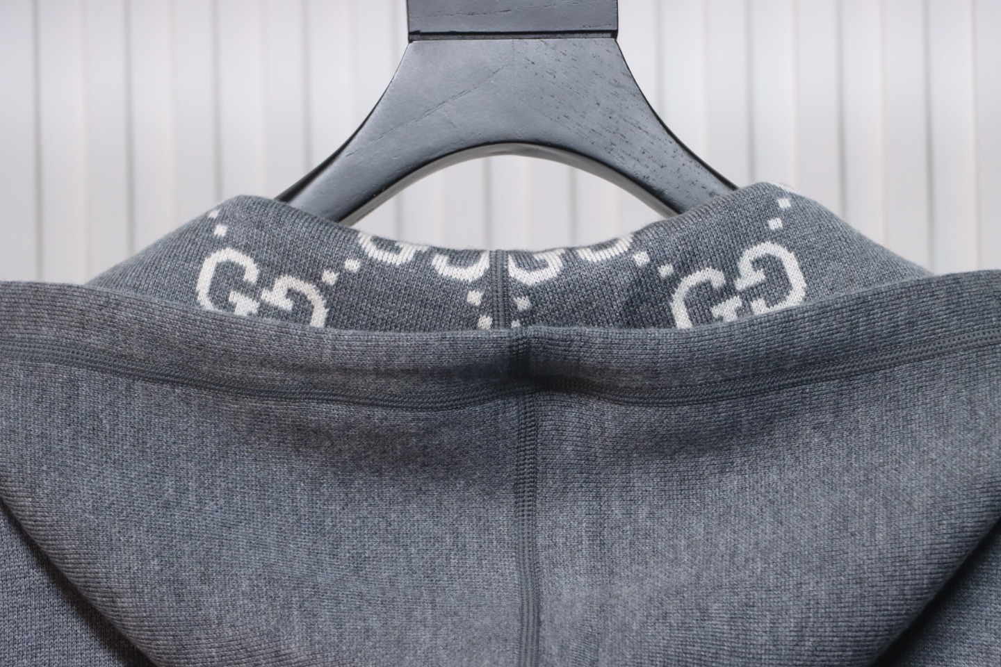 Gucci 24Fw Double G Jacquard Reversible Hooded Jacket