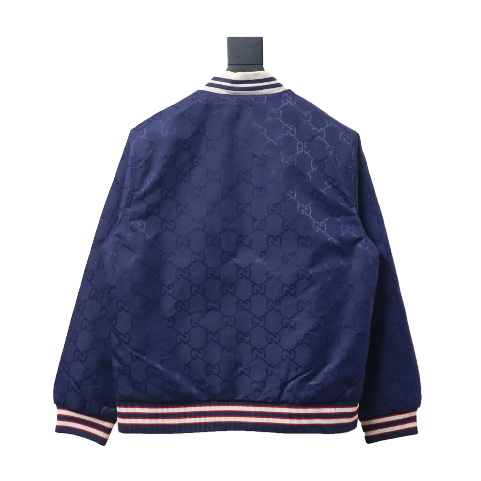 Gucci 24Fw Double G Jacquard Reversible Jacket