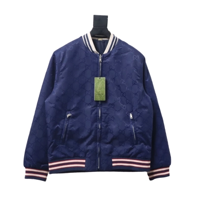 Gucci 24Fw Double G Jacquard Reversible Jacket 01