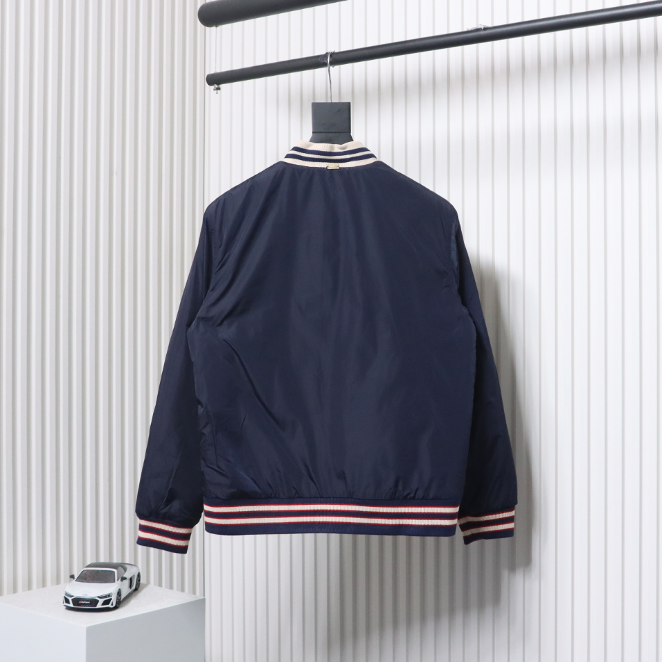 Gucci 24Fw Double G Jacquard Reversible Jacket