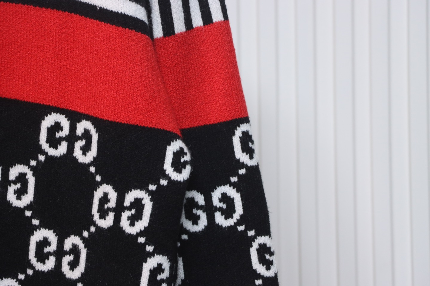 Gucci 24Fw Double G Jacquard Striped Zip-Up Sweater Jacket