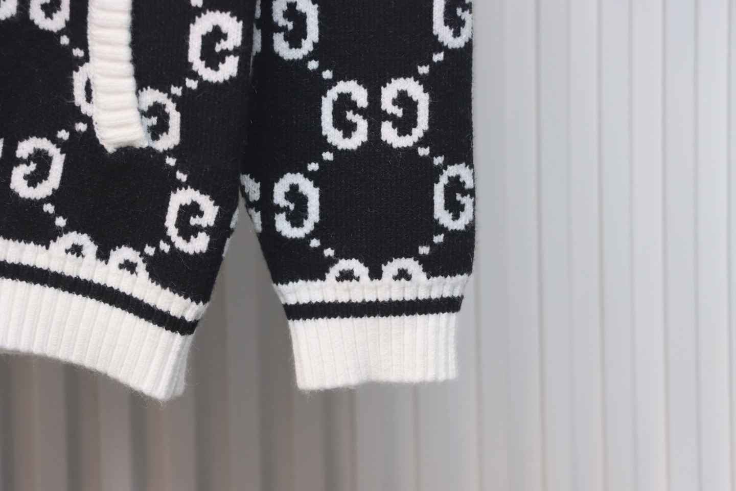 Gucci 24Fw Double G Jacquard Striped Zip-Up Sweater Jacket