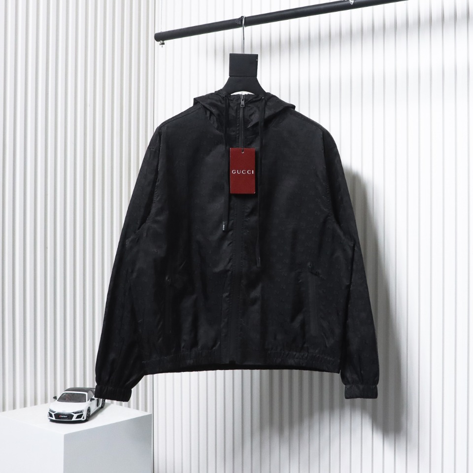 Gucci 24Fw Double G Lightweight Hooded Jacket