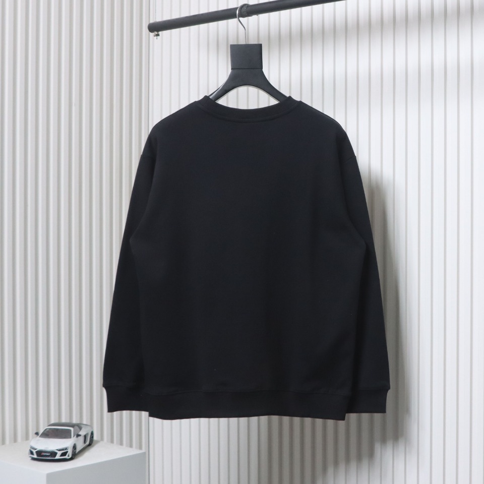 Gucci 24Fw Funny Cartoon Series Printed Round Neck Sweatshirt Black