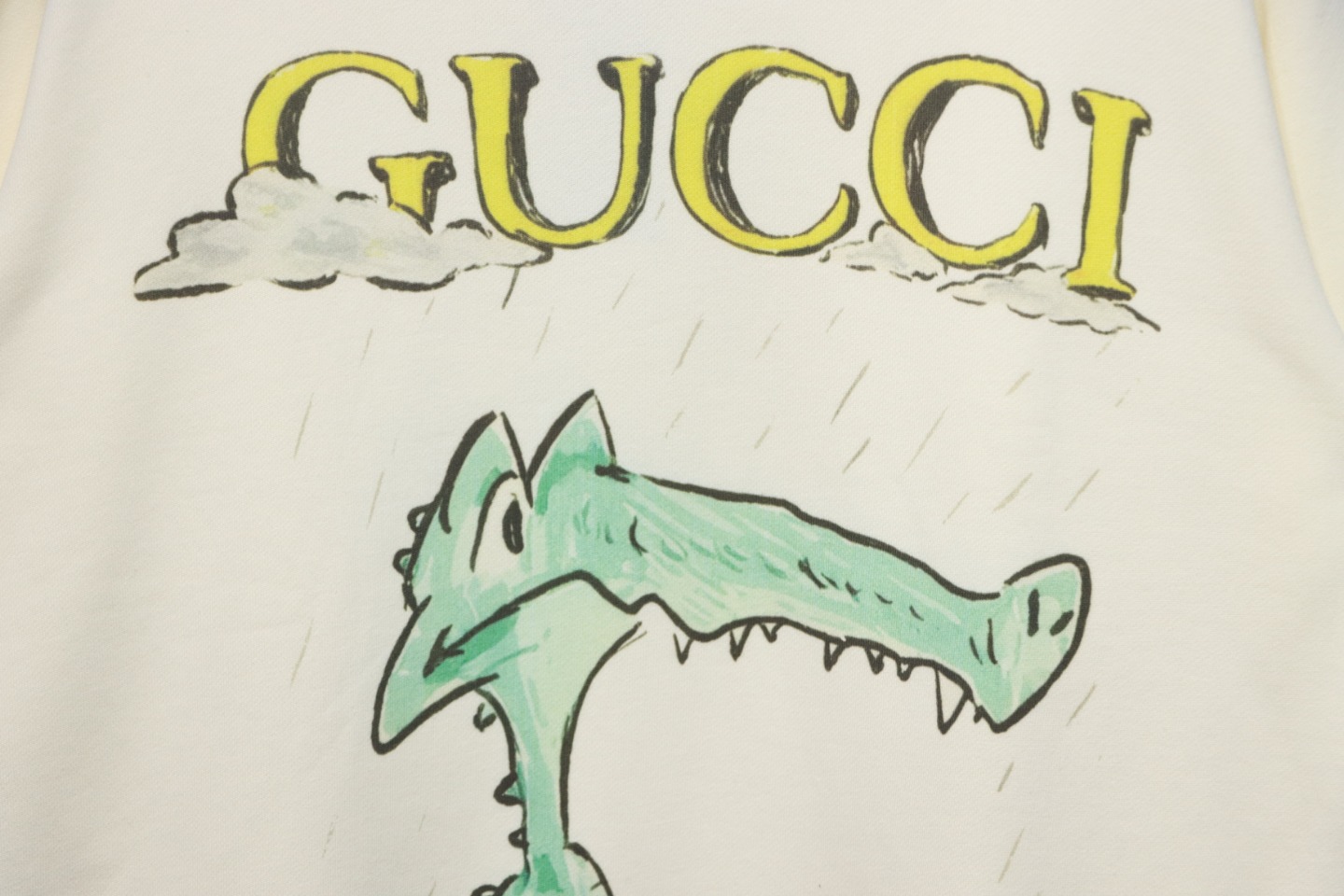 Gucci 24Fw Funny Cartoon Series Printed Round Neck Sweatshirt Cartoon Crocodile