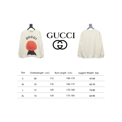 Gucci 24Fw Funny Cartoon Series Printed Round Neck Sweatshirt Cartoon Puppy 02