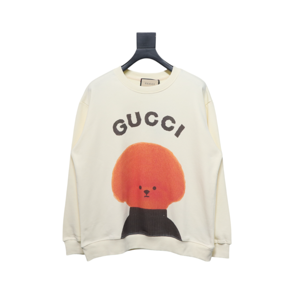 Gucci 24Fw Funny Cartoon Series Printed Round Neck Sweatshirt Cartoon Puppy