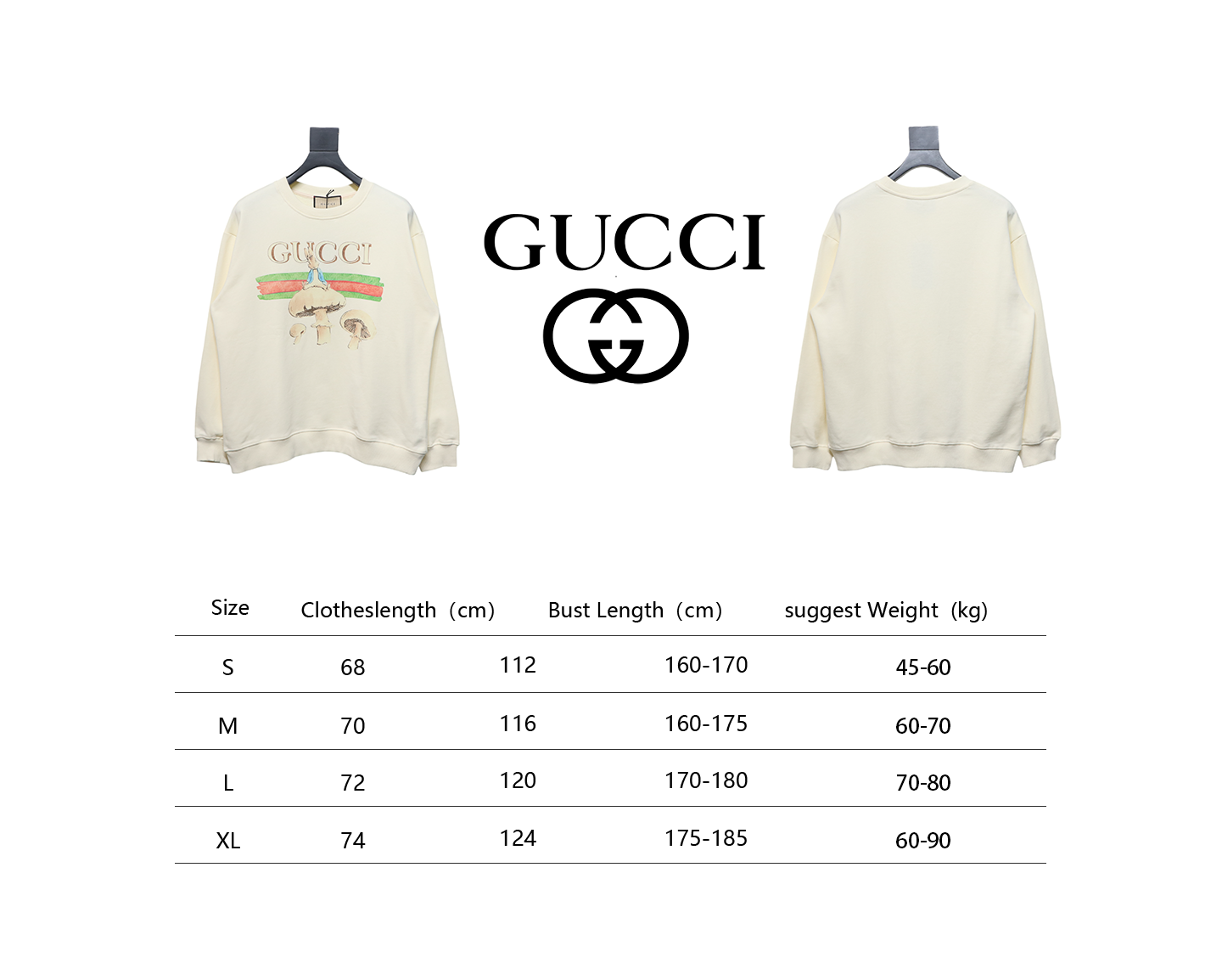 Gucci 24Fw Funny Cartoon Series Printed Round Neck Sweatshirt Mushroom