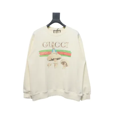 Gucci 24Fw Funny Cartoon Series Printed Round Neck Sweatshirt Mushroom 01