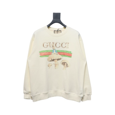 Gucci 24Fw Funny Cartoon Series Printed Round Neck Sweatshirt Mushroom 01