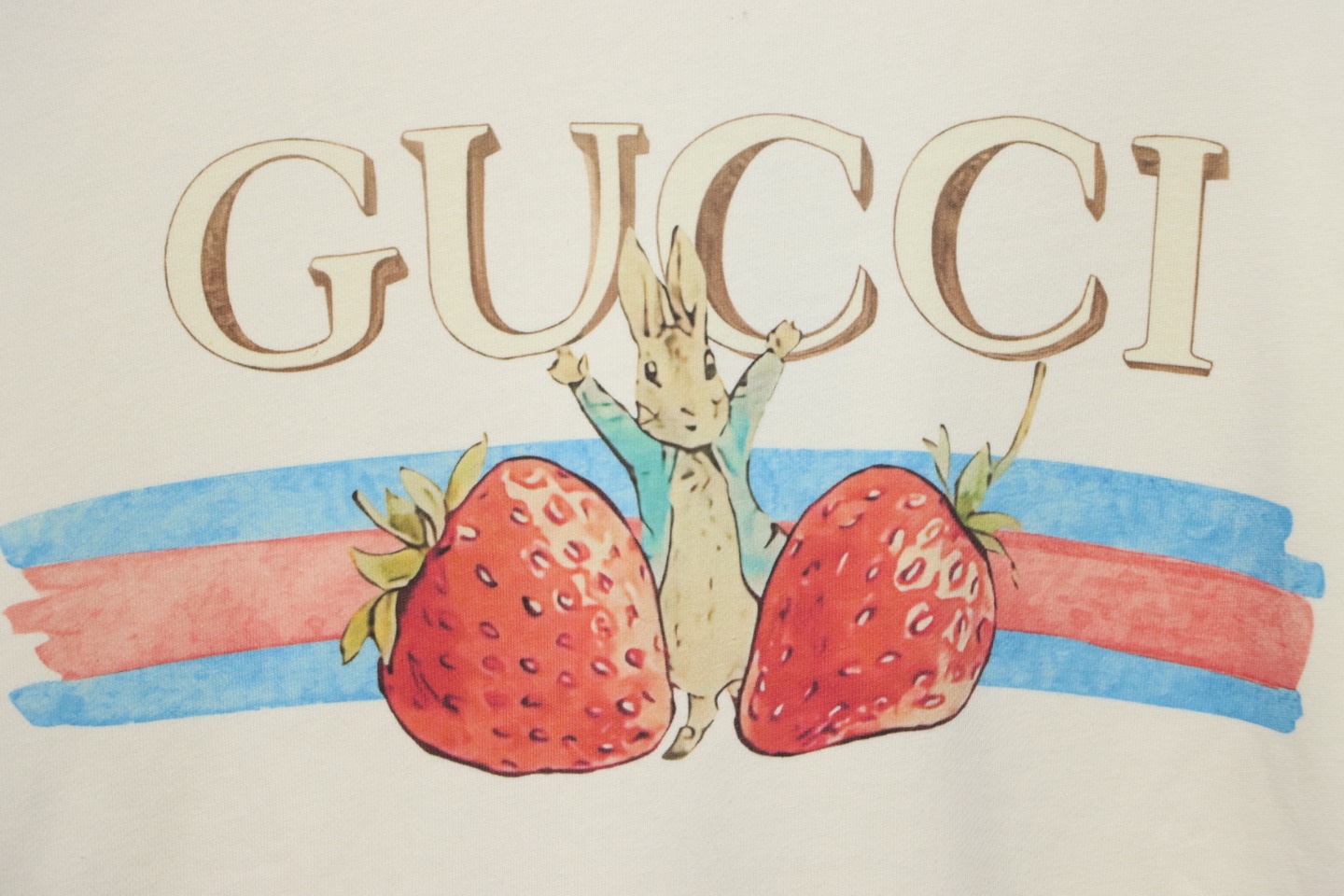 Gucci 24Fw Funny Cartoon Series Printed Round Neck Sweatshirt Strawberry