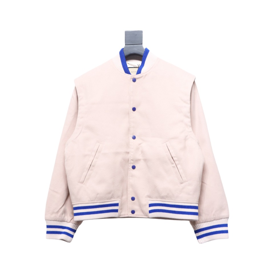 Gucci 24Fw G Letter Embroidered Baseball Jacket