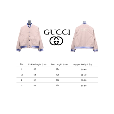 Gucci 24Fw G Letter Embroidered Baseball Jacket 02