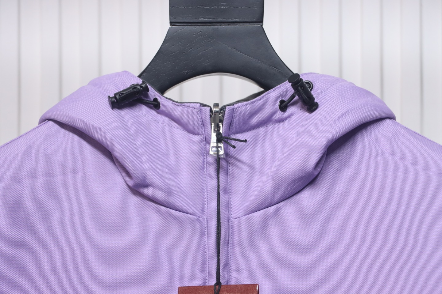 Gucci 24Fw G Letter Gray Purple Double-Sided Hooded Jacket