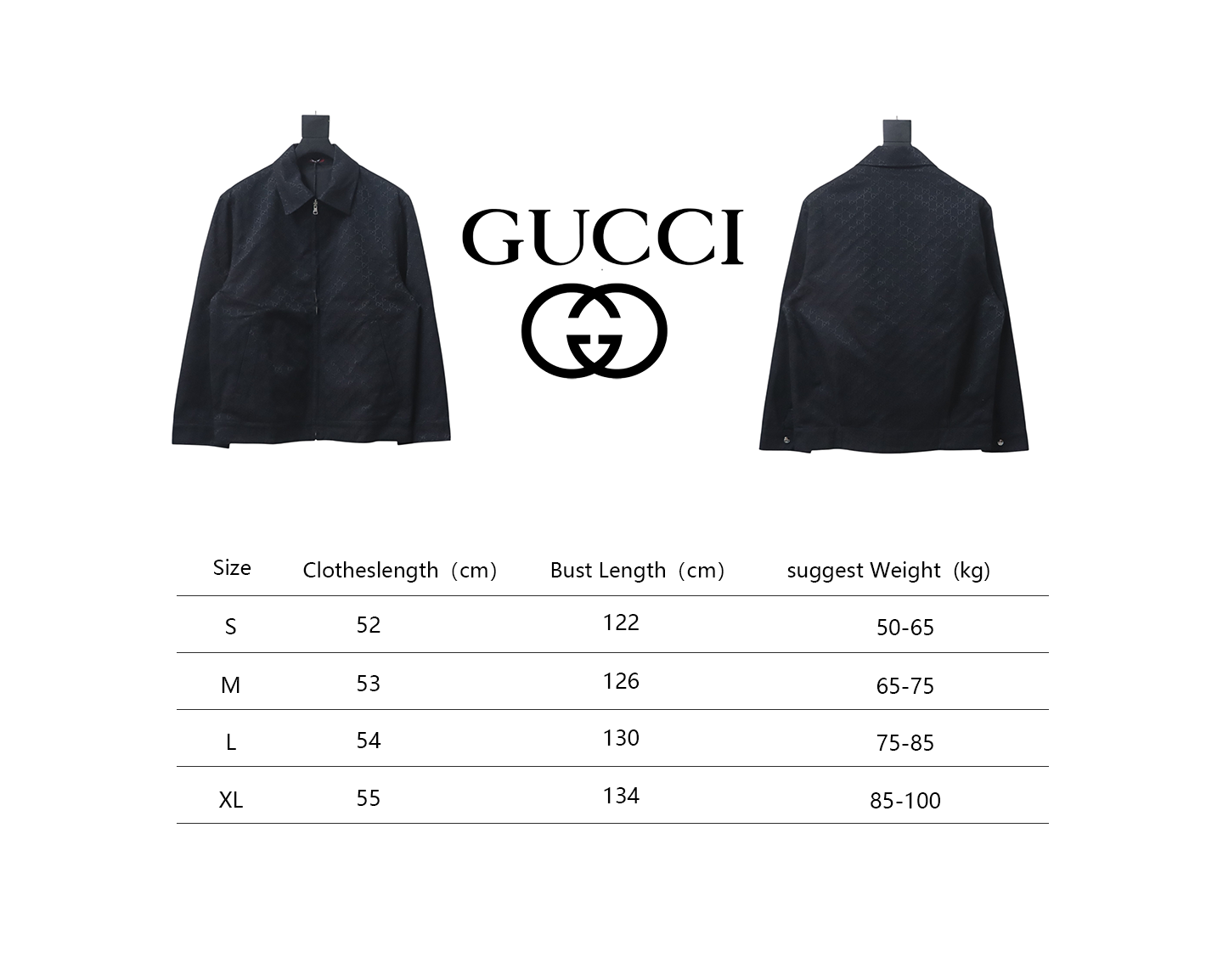 Gucci 24Fw G Patch Small Logo Double-Sided Jacket Black