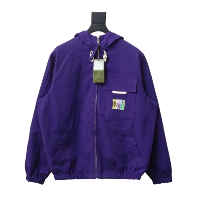 Gucci 24Fw Graffiti Reversible Hooded Jacket 01