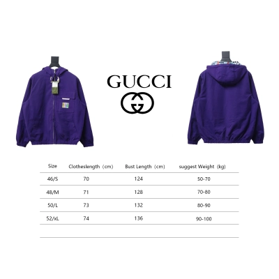Gucci 24Fw Graffiti Reversible Hooded Jacket 02
