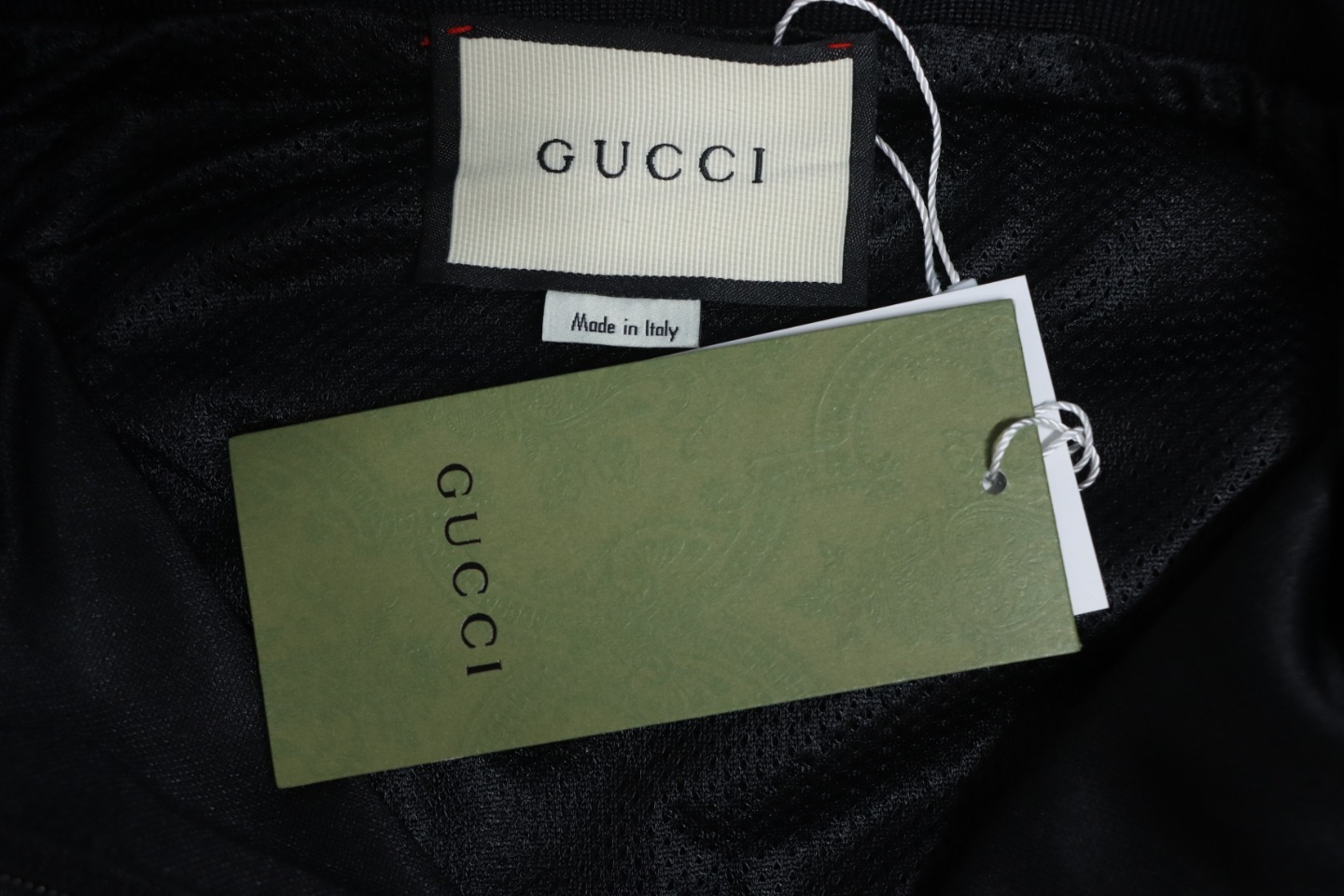 Gucci 24FW Hollow Double G Embroidery Half Zip School Uniform Jacket