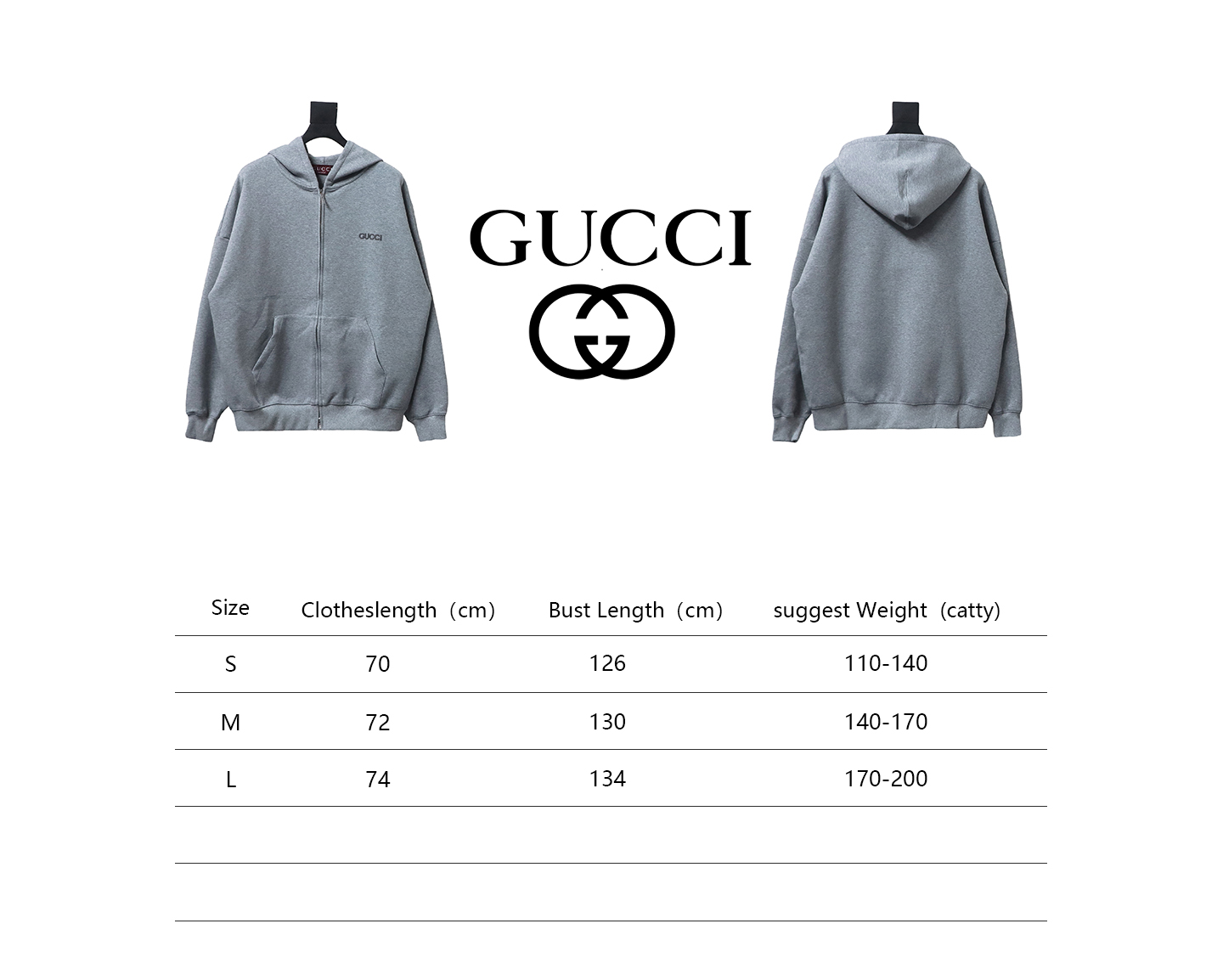Gucci 24FW Small Logo Hooded Zip-Up Jacket