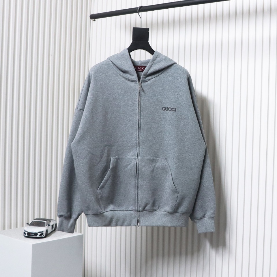 Gucci 24FW Small Logo Hooded Zip-Up Jacket