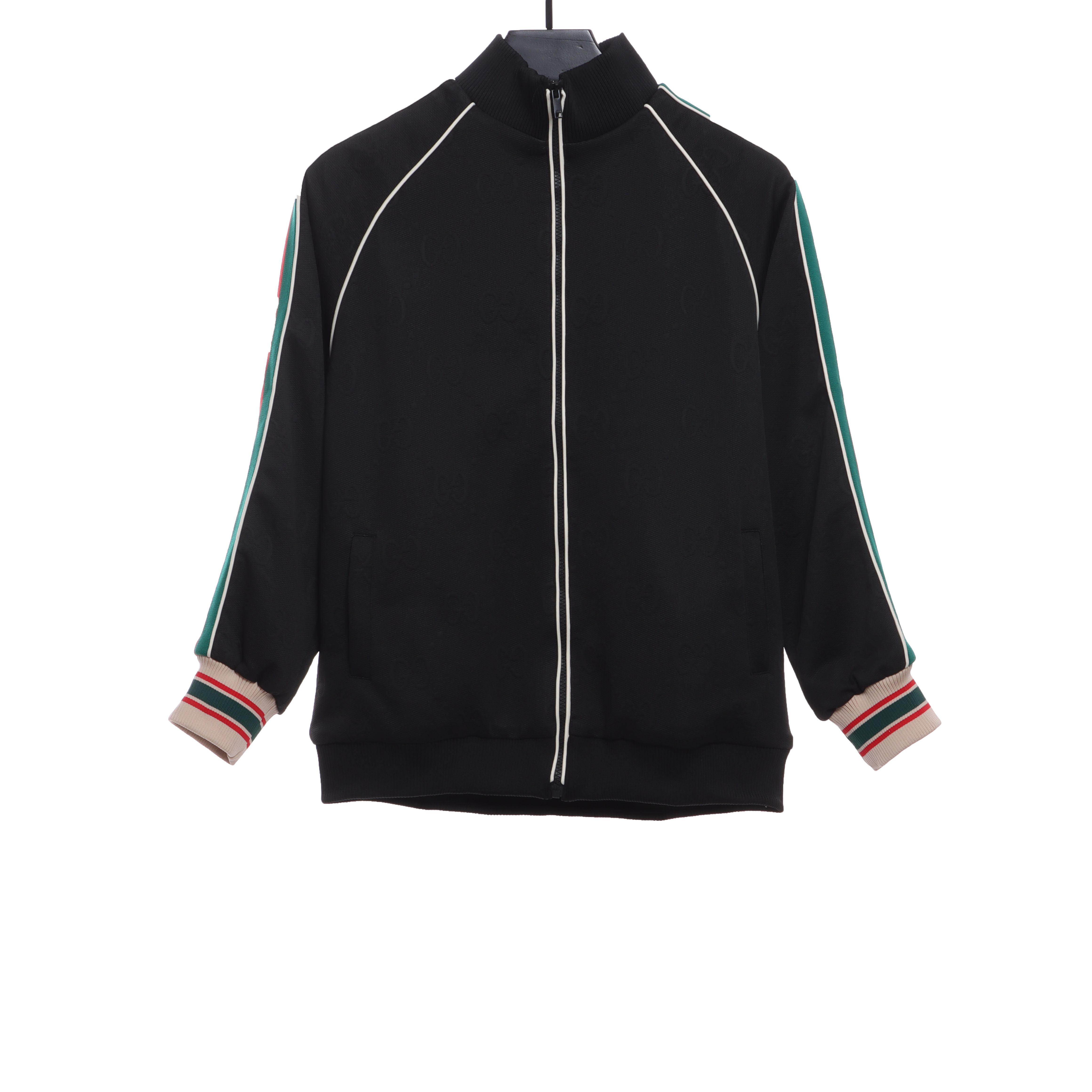 Gucci Classic Red And Green Obscure Jacquard Jacket