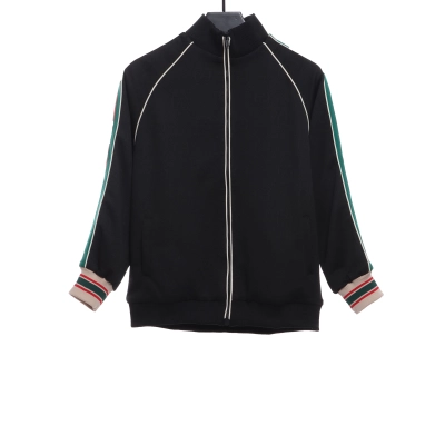 Gucci Classic Red And Green Obscure Jacquard Jacket 01