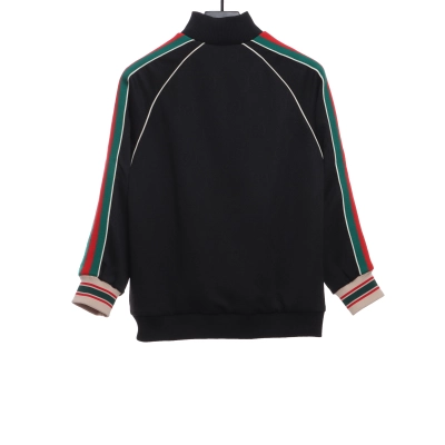 Gucci Classic Red And Green Obscure Jacquard Jacket 02