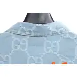 Gucci Coconut Tree Embroidered Denim Jacket